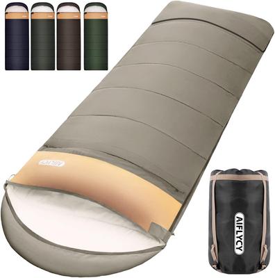 Slaapzak, envelopmodel AIFLYCY slaapzak, compact, slaapzak, voor de winter, 230T waterdicht, 1,1 kg, 1,4 kg, 1,8 kg, comfortabele temperatuur
