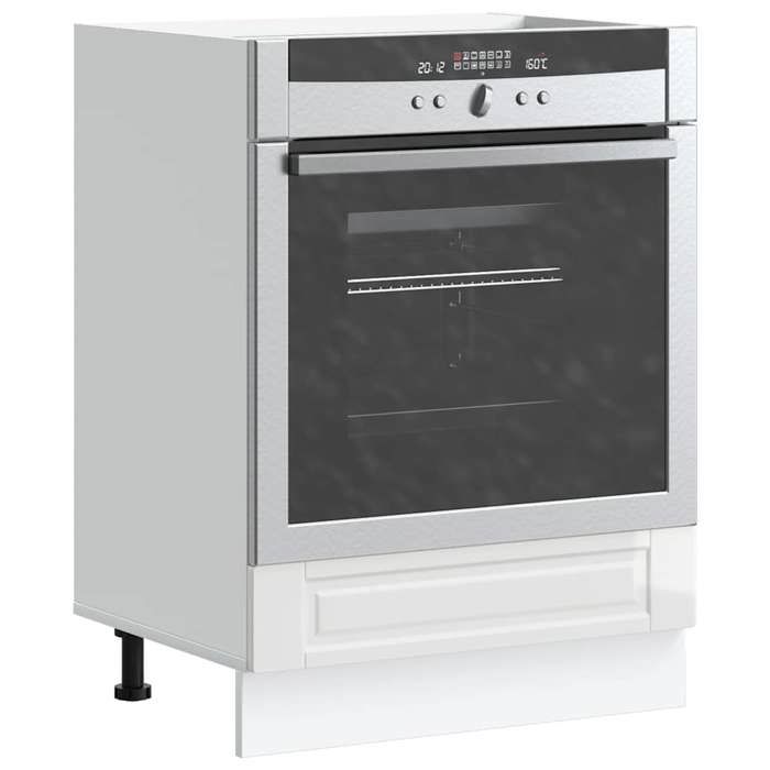 VidaXL Armoire à four Porto blanc brillant bois d'ingénierie 853999