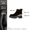 Cowhide version~ 8cm short boots for women in stock, new versatile matte leather thick-soled Martin boots in autumn 2025