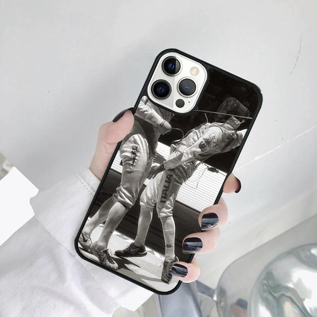 Fencing Sport Phone Case Cover For iPhone 17 Air 15 16 14 11 12 13 Pro MAX Plus Coque