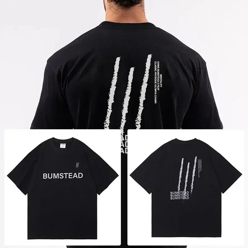 Tričko CBUM Gym Fitness Tričko Volné Oversized Bavlna Muži Krátké rukávy Sportovní trička Letní trénink Cvičení Jogging Ženy Topy