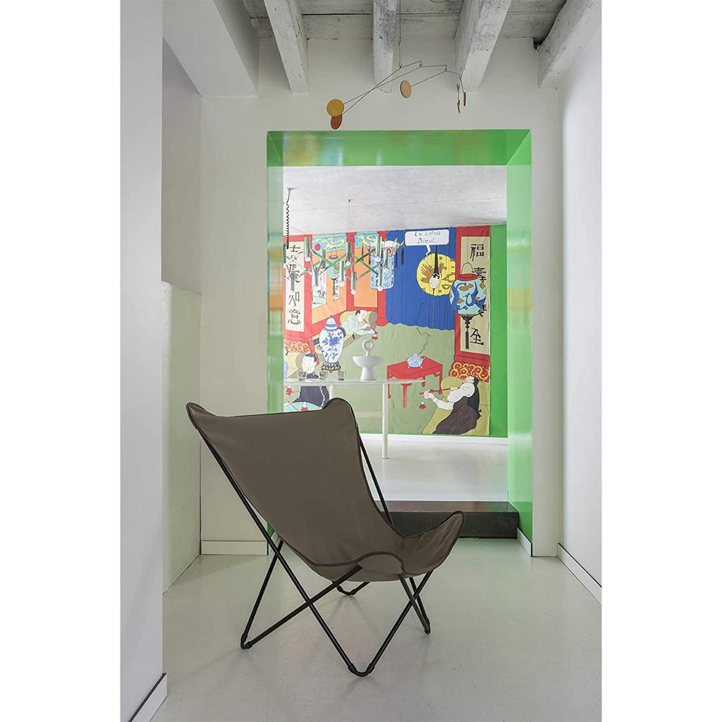 Lafuma Outdoor Butterfly Chair POP UP XL LFM2777 8913 Moss W91 X D83 X H87 Foldable Washable Made In France Official Japanese Product 5 Year Warranty