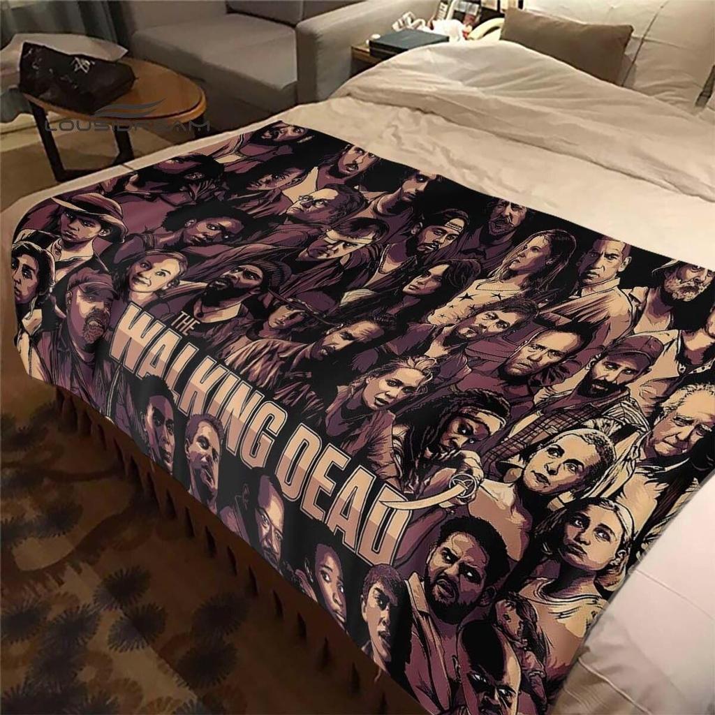 Daryl Dixon The Walking Dead Throws Blanket Horror TV Series Sofa Blanket for Adults and Children Bedroom Living Room Decoratio