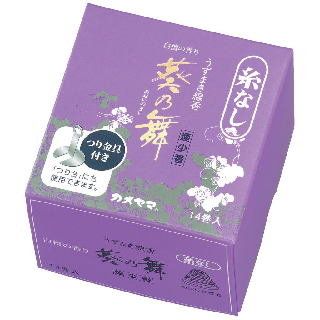 Kameyama Aoi No Mai Low Smoke No 14 Approximately 12 Hours Incense, Spiral, String, Rolls,