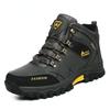 Men Winter Snow Boots Waterproof Leather Sneakers Super Warm Men'S Boots Outdoor Male Hiking Boots Work Shoes Direct Delivery