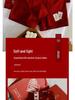 Red New Year Zodiac Boxer Shorts Gift Box - Pure Cotton Underwear for Family Celebrations and Weddings