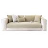 Cream French Style Sofa Cushions And All-Seasons Pure Color Anti-Slip Luxurious Leather Sofa Cover Mat Towel Home Decor