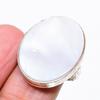 Mother Of Pearl Gemstone Handmade 925 Sterling Silver Jewelry Ring Size 5 KJ-485