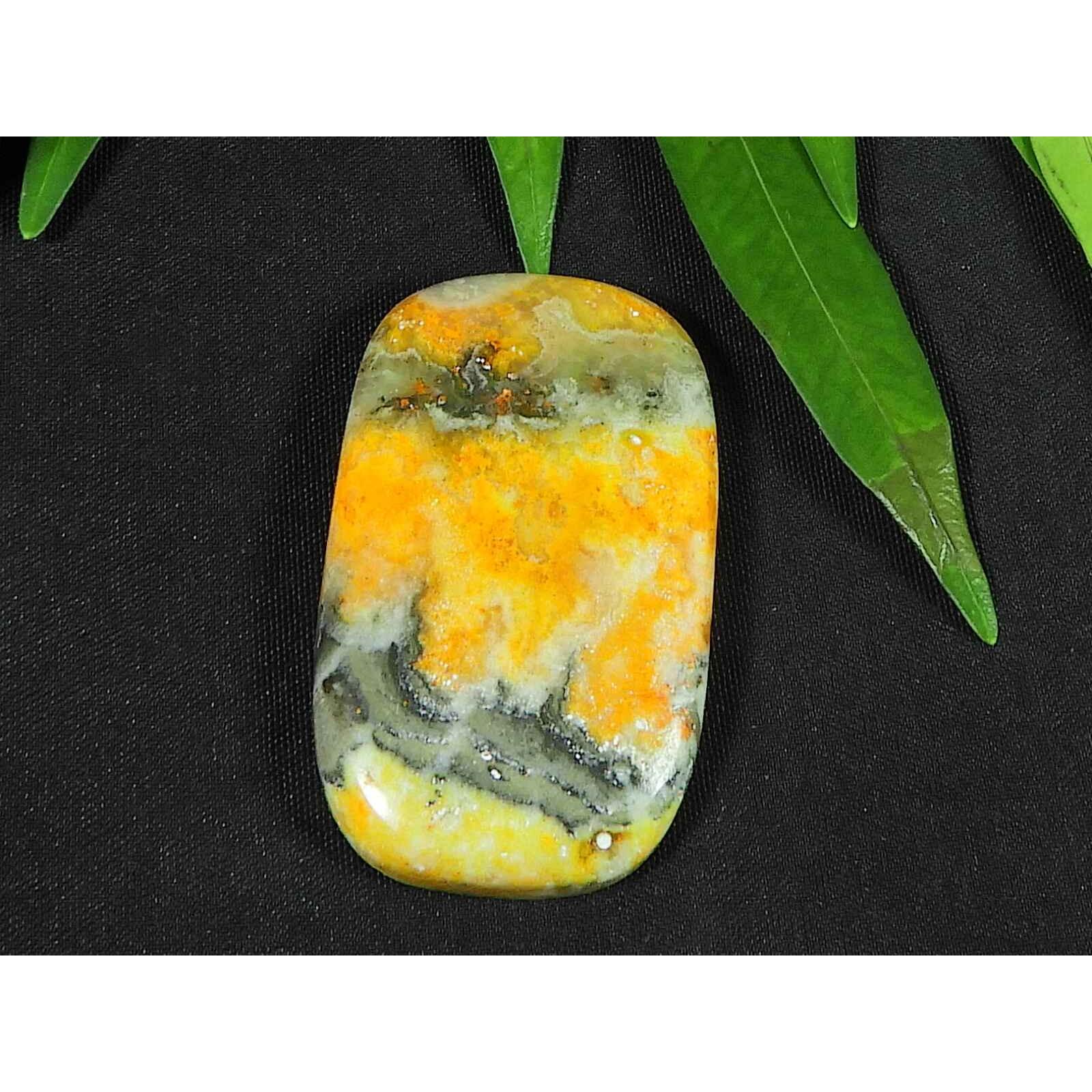 

Natural Yellow Bumblebee Jasper 22X30MM Octagon Cabochon Loose Gemstone 46Cts SK-3711