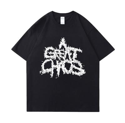 Ken Carson A Great Chaos Spellout Graphic Tshirt Unisexs Clothing Vintage Hip Hop Tee Shirt Unisex 100 Cotton T Shirt Streetwear