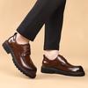 Fashion New Derby Men's Leather Shoes Classic Gentleman Minimalist Style Work or Office Outdoor Street Fashion Shoes Dress Lace Up