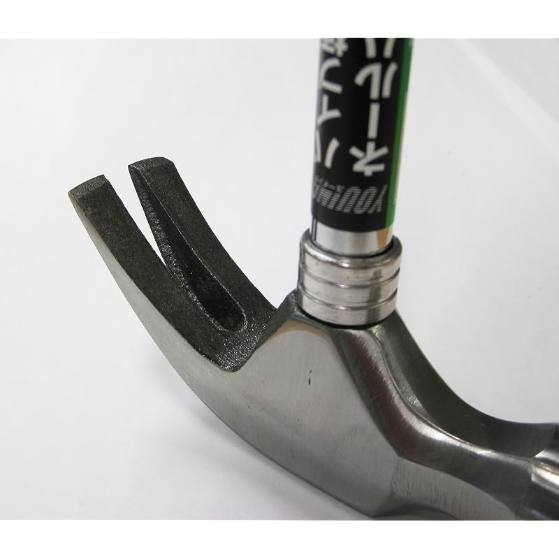 KAKURI Nail Hammer, Pipe Handle, 275mm Overall Length, 225g Head Weight, DIY, Home Improvement, Woodworking, Nail Puller, Nail Driver, Multi-purpose
