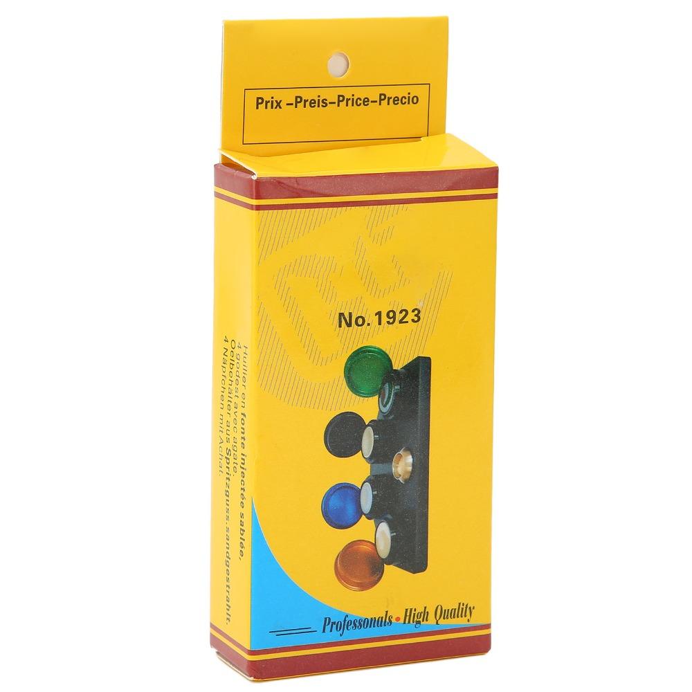Professional 4 Plates Watch Oil Cup Alloy Material Ceramic Insert Watch Oiler Dish 4 Color With Lid Oil Cup Stand Amateurs Use