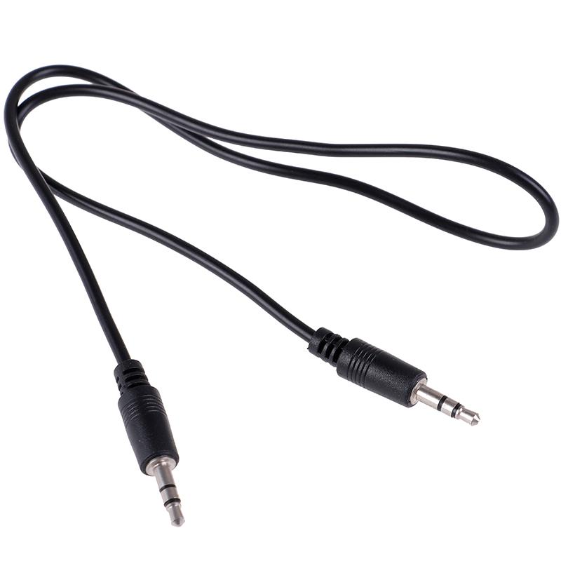 1Pc 3.5mm Jack Male To Male Car Aux Auxiliary Cord Stereo Audio Cable 1m Dual Voice Computer Audio Cable For Recording