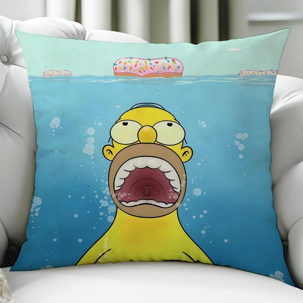 TThe SSimpsonsES Animation cushion cover Birthday Anniversary Gifts Double Sided Printed Zipper Cushion Cover