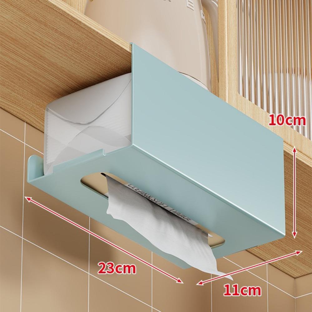 

Waterproof Hanging Tissue Holder Moisture-proof Napkin Storage Holder Kitchen Cabinet Doors синий