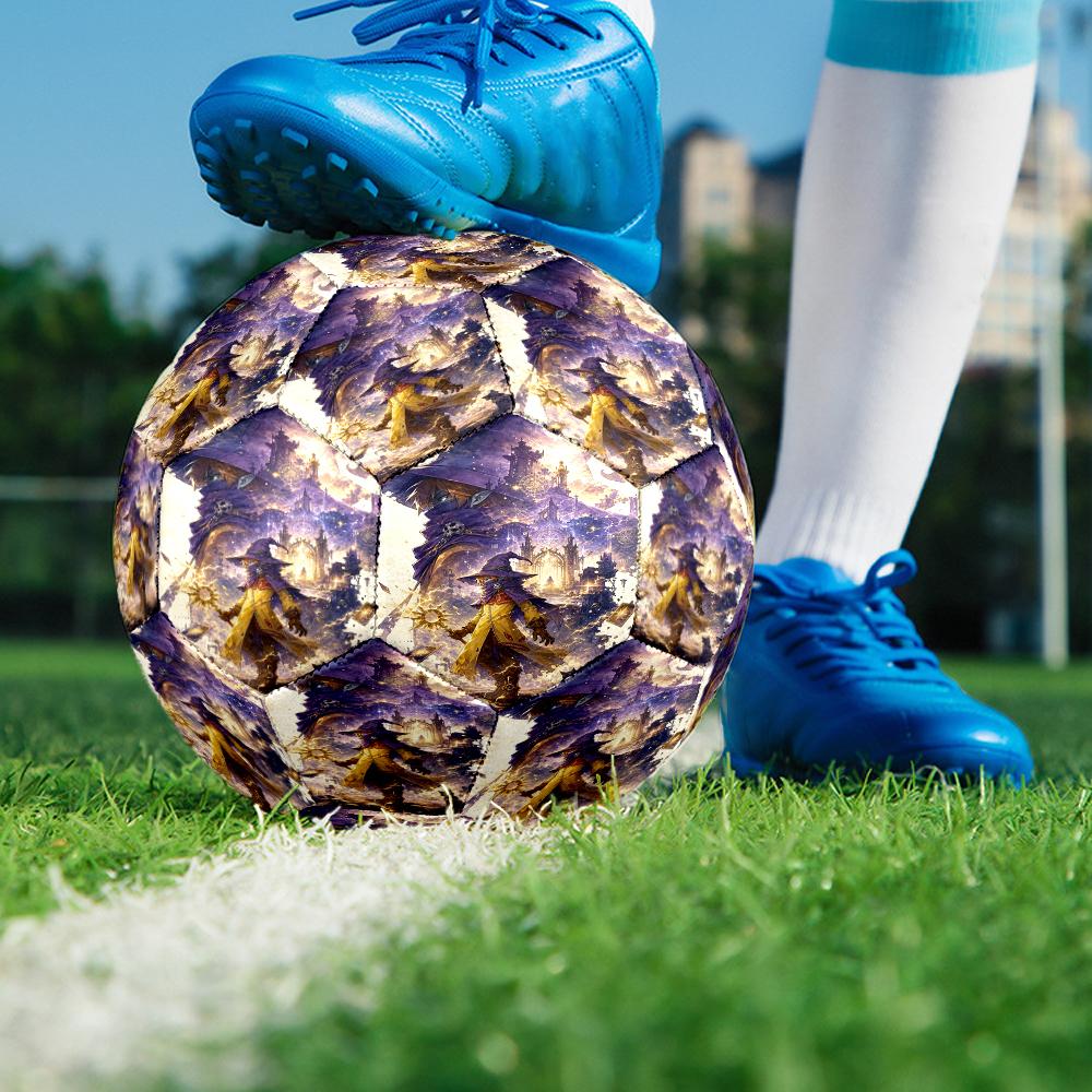 Wizard Theme Size 5 Soccer Ball, Suitable for Both Indoor and Outdoor Matches, a Gift Suitable for Everyone.