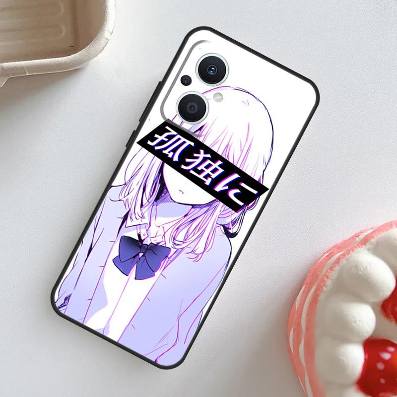 Sad Girl Japanese Anime Case For OPPO Reno 11 10 Pro 11F 8T 4Z 5Z 5 6 8 7 Lite OPPO Find X5 X6 Pro X2 X3 Lite Cover