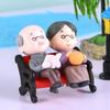 Miniatur Bonsai Sukkulenten Kuchenfigur - Thema Großeltern & Schwiegereltern