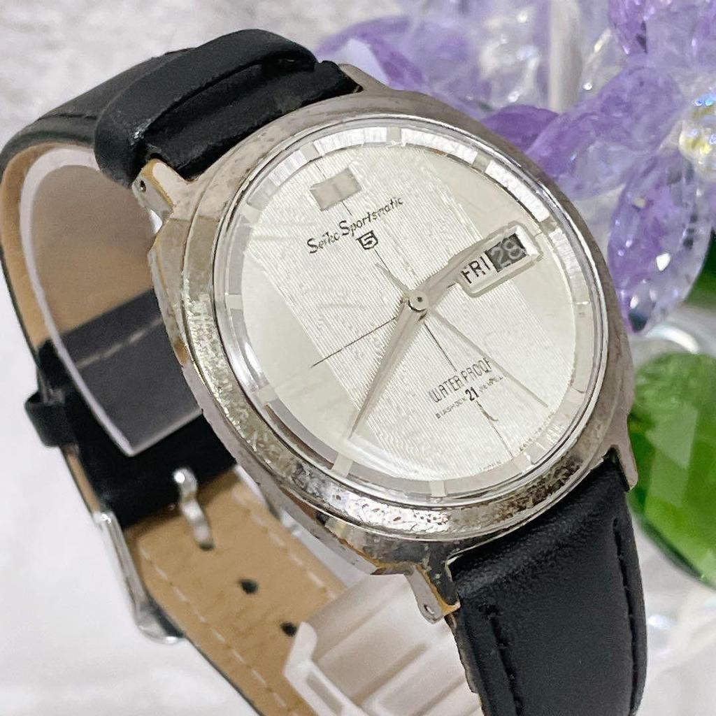 Used Rare Seiko Sportsmatic 5 SEIKO Watch Automatic Vintage #45-21