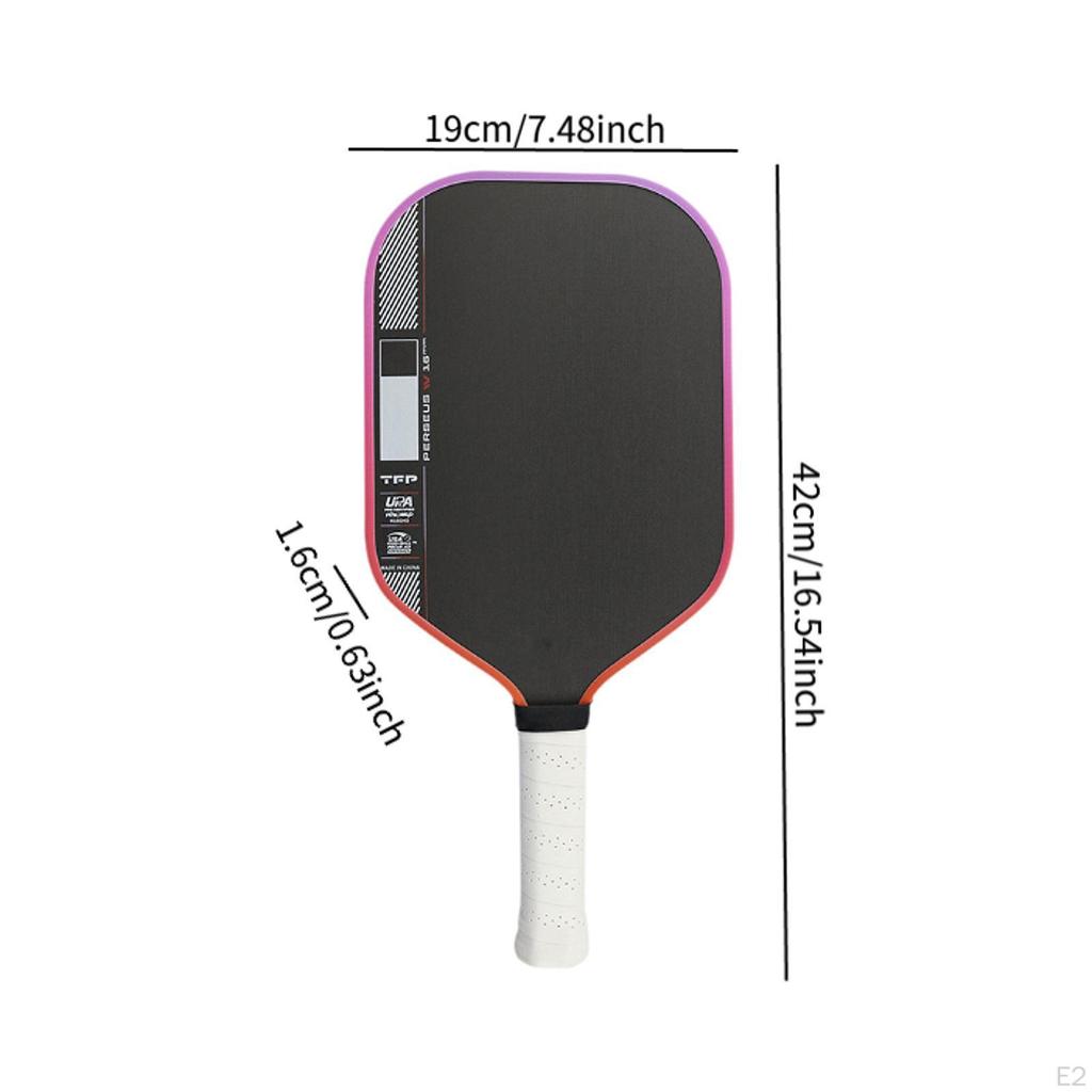 Professional Carbon Fiber Surface Pickleball Paddle for Men Women Tournament Purple Red