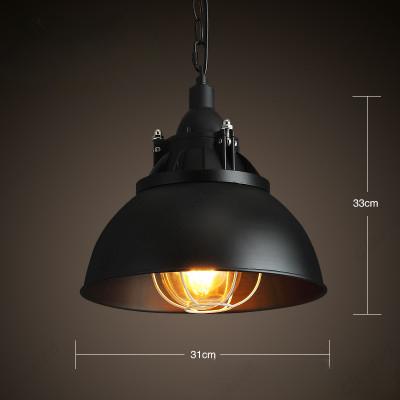 Creative Retro Simple LED American Wrought Iron Pot Chandelier Hotel Bar Restaurant Coffee Shop Decorative Lighting.