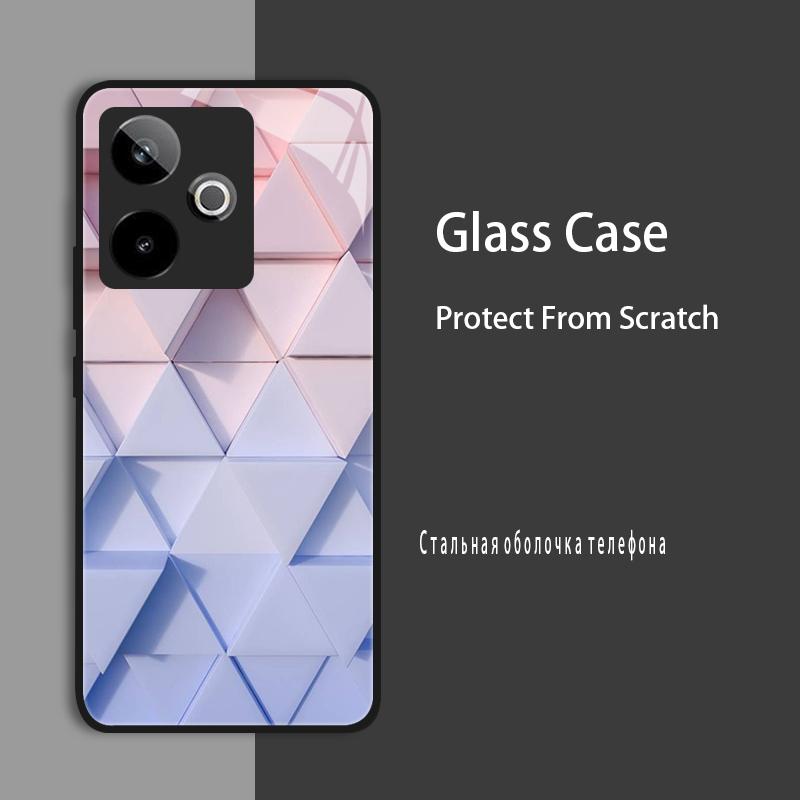 Etui na Realme GT7 5G RMX5061 Etui ze szkła hartowanego Twarda obudowa Dla Realme GT 7 Pro GT7 T RealmeGT 7T Etui ochronne Luksusowa Capa