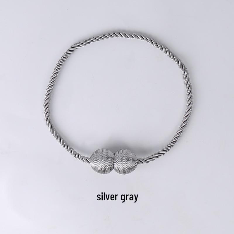 Modern No-Punch Magnetic Curtain Strap & Buckle