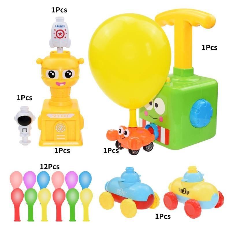 Exciting Air-powered Balloon Car For Kids Educational Toy With Multiple Colors