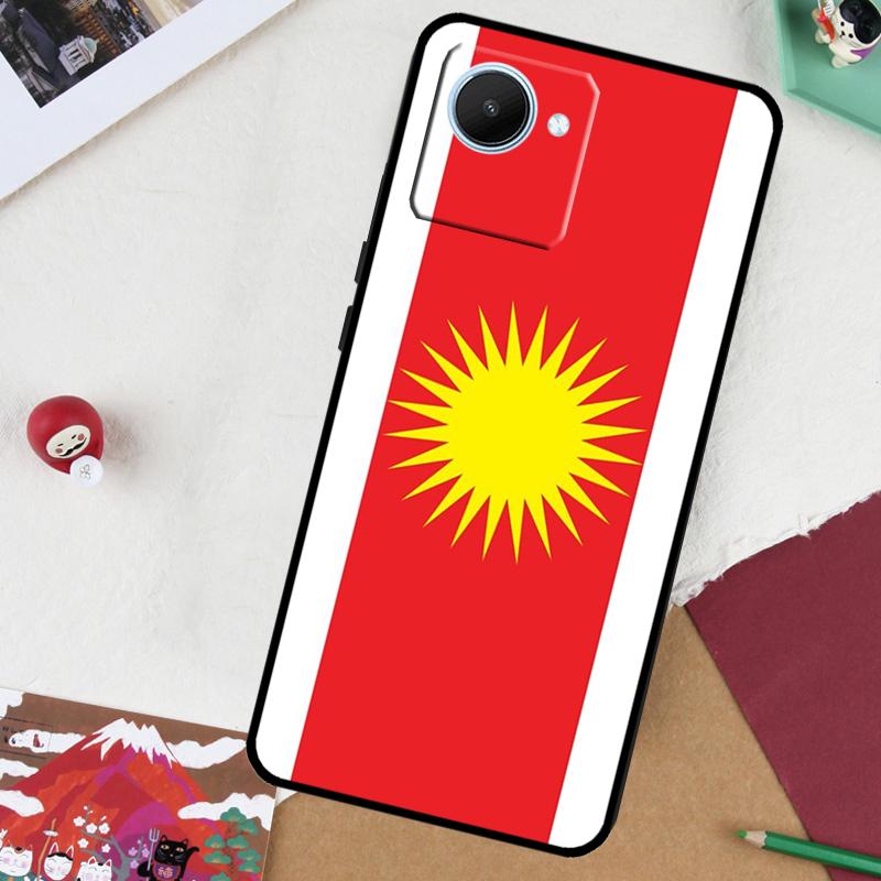 Yazidi Flag Ezidxan For Realme GT 7 Pro GT 6 5 6T 10 11 12 13 14 Pro Plus C61 C53 C51 C21Y C25S C75 C55 C67 Case