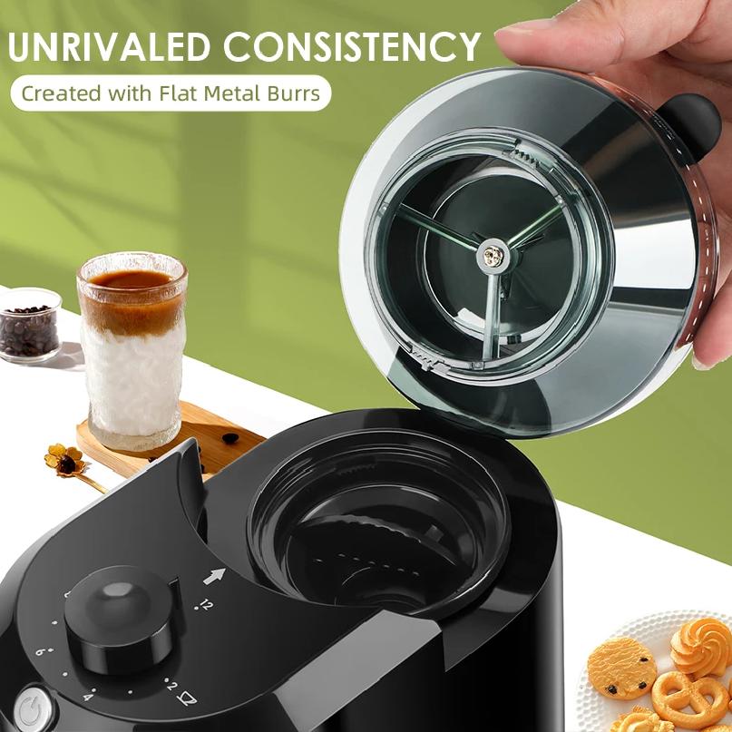 Electric Burr Coffee Grinder Adjustable Burr Mill Conical Coffee Bean Grinding with 28 Precise Grind Setting 220V/120V