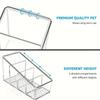 Romote Control Holder with 4 Compartments Clear Romote Holder Home Decor Kitchen Acccessories Make Up Orangizer Dropshipping