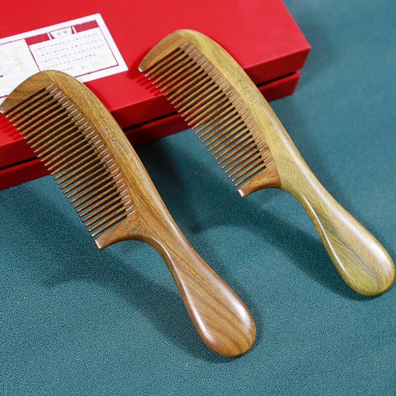 Green Sandalwood Hair Comb