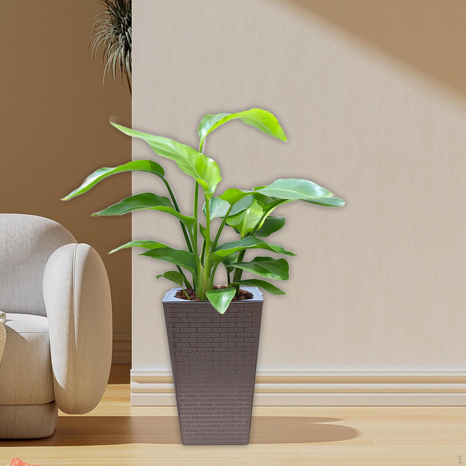 

Горшок для растений, самополивающийся цветок, высота 10,7 дюйма, легкий, многофункциональный, аксессуары для орхидей Bronzing