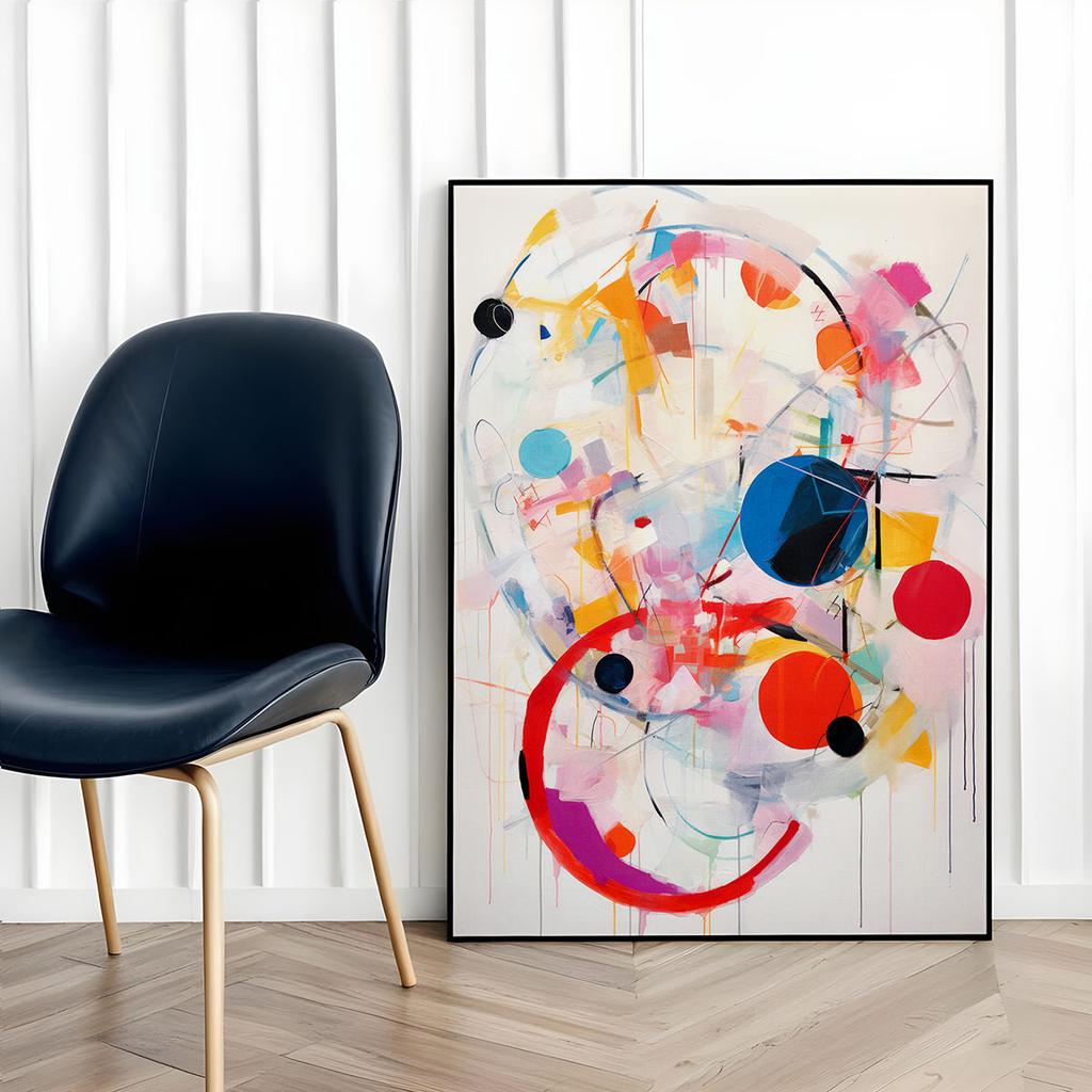 Plakat nowoczesna abstrakcja