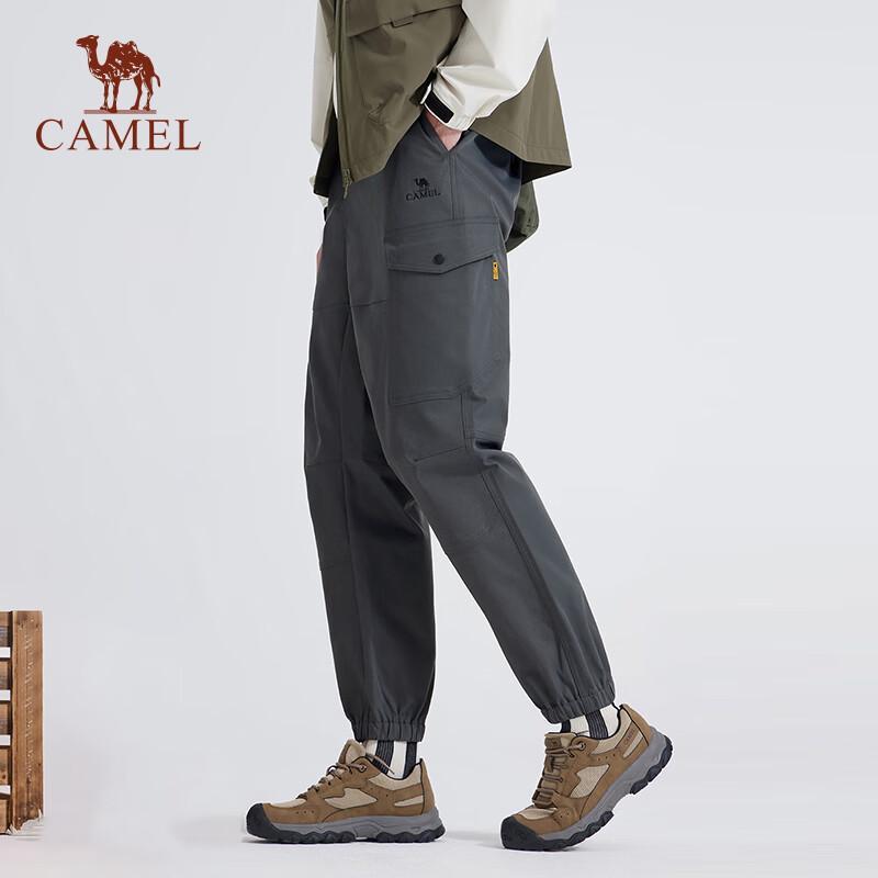 Camel Unisex Water-Repellent Mountain Style Jogger Cargo Pants