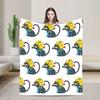 Simpsonsed Cartoon  Blanket Velvet Autumn/Winter   Multifunction Warm Throw Blanket For Bed Couch Bedding Throws