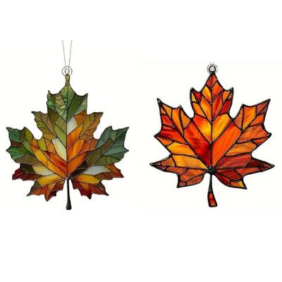 Elegant Maple Leaf Acrylic Hanging Pieces Decorative Maple Leaf Acrylic Hanging Decoration for Autumn Seasonal Ambiances