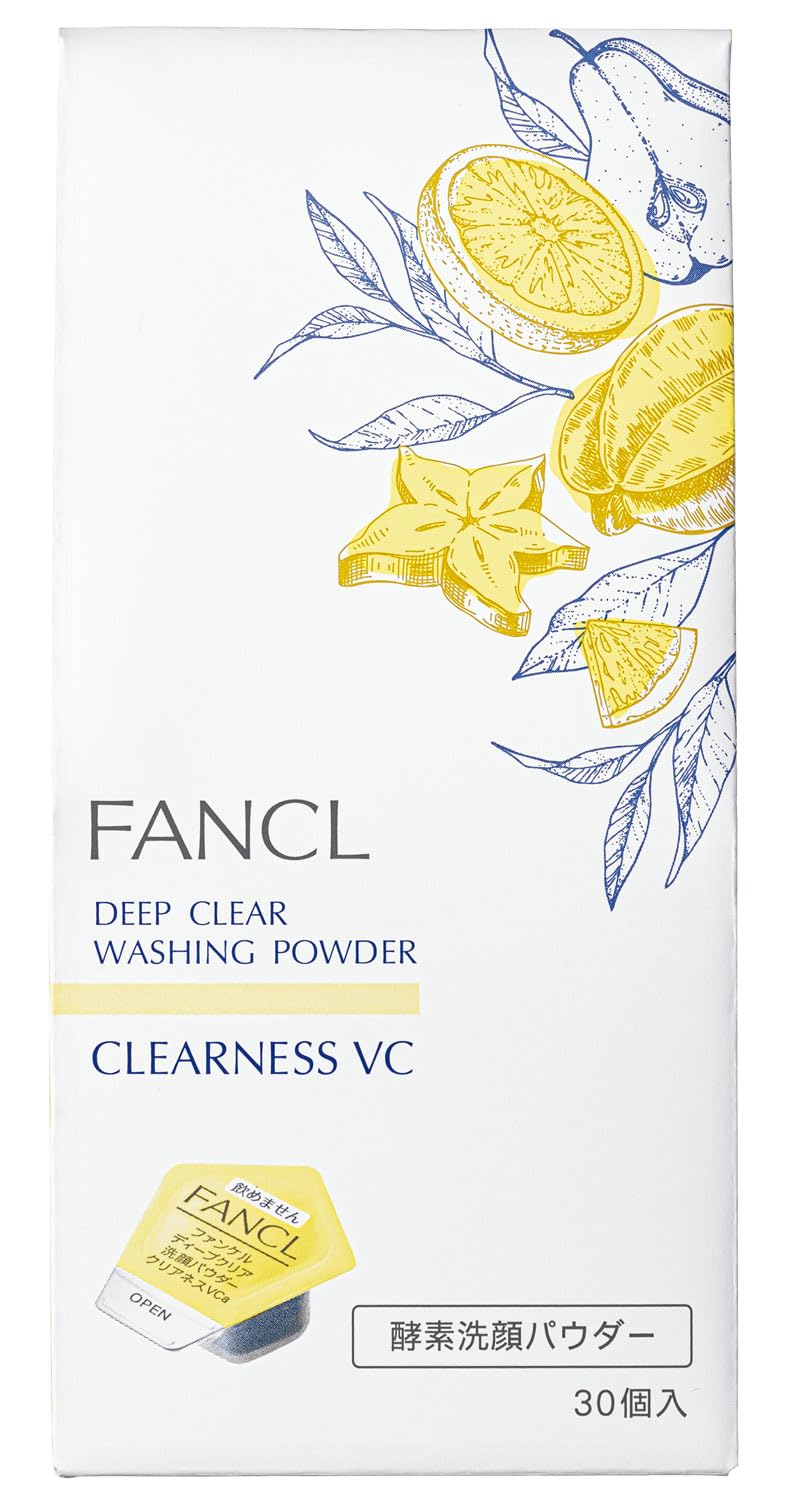 

FANCL Deep Clear очищающая пудра для лица Clearness VC травяной цитрусовый аромат очищающее средство для лица с витамином С ферментное очищающее средство для лица (30