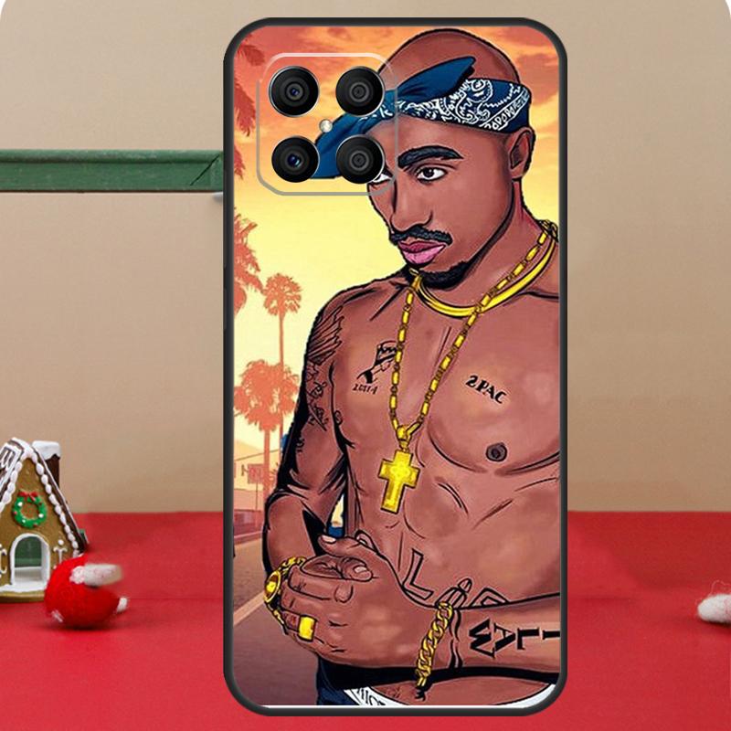 2Pac Hip Hop Singer Case For Honor Magic 7 Lite 6 8 Pro Honor 400 200 70 90 X8c X8b X9a X9b X9c X9d Win RT Cover