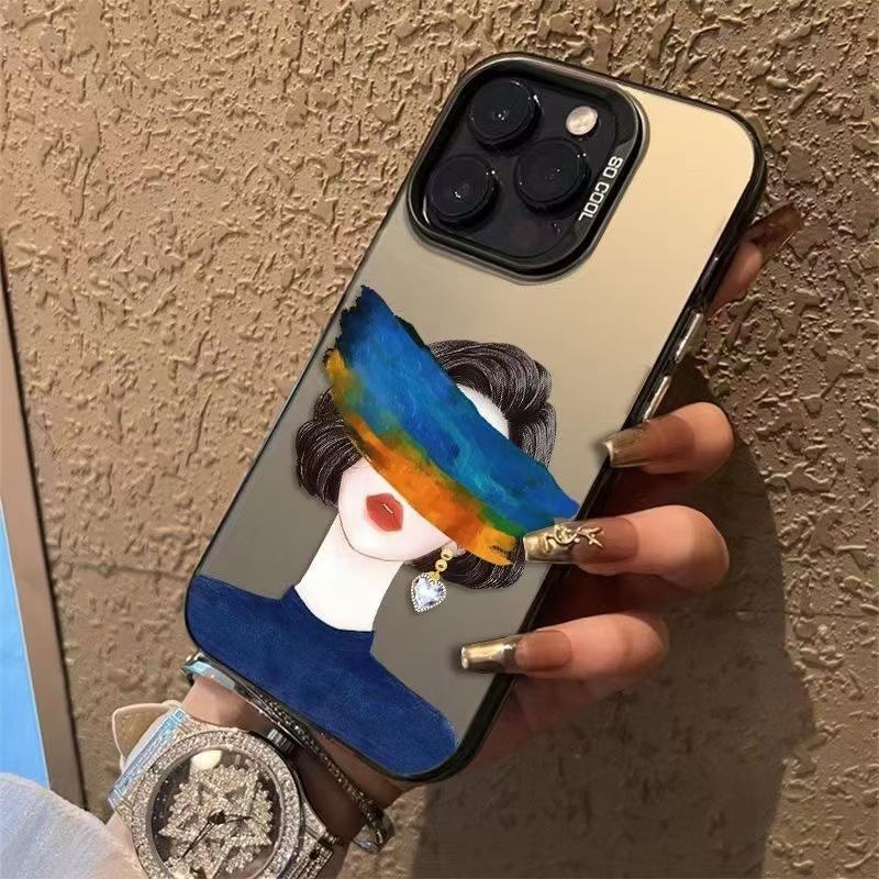 New Art Girl Applicable iPhone 17 Mobile Phone Case Apple 15promax/14 Anti-drop 13pro Personality 16