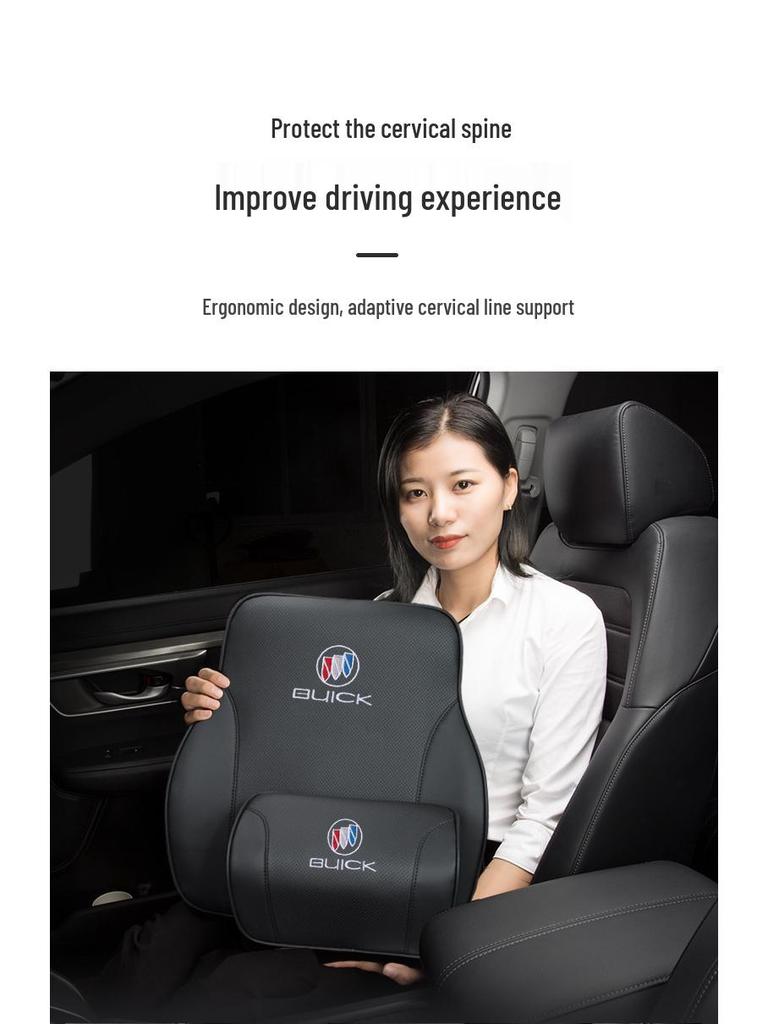 Buick Regal, Excelle, Envision, Encore Car Headrest Neck and Lumbar Support Pillow