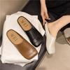 Mori retro pig nose bag head half slippers women's shoes 2025 spring and summer one-pedal muller with skirt evening shoes