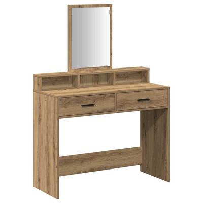 Makeup Table Artisan Oak 100 X 41 X 140 Cm Wood Based Panel
