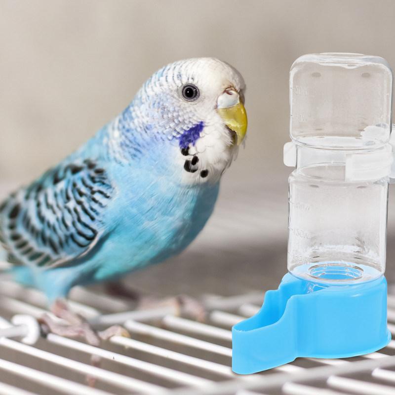 2Pcs Bird Waterer Automatic Bird Cage Water Feeder Sturdy Easy Clean Plastic Water Dispenser for Parrots Parakeets Hamsters