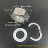 Stainless Steel Corrugated Pipe Nut for Water Heater, 4/6 Inch; 201/304 Hose Connector with Gasket