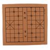 New Vintage Stereoscopic Chess Folding Imitation Leather Chess Board Chinese Traditional Chess Xiangqi Handicraft Pieces Set