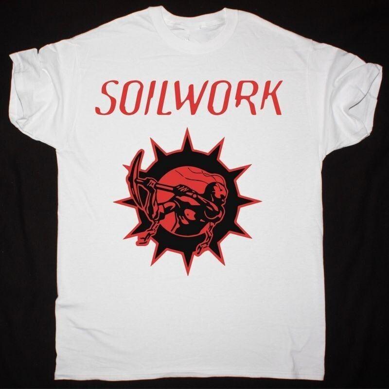 Vtg SOILWORK Band Gift For Fans Cotton White All Size Unisex Shirt KN141 L
