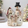 Christmas Snowman Doll Ornament Statue Versatile Creative Lightweight Figurines for