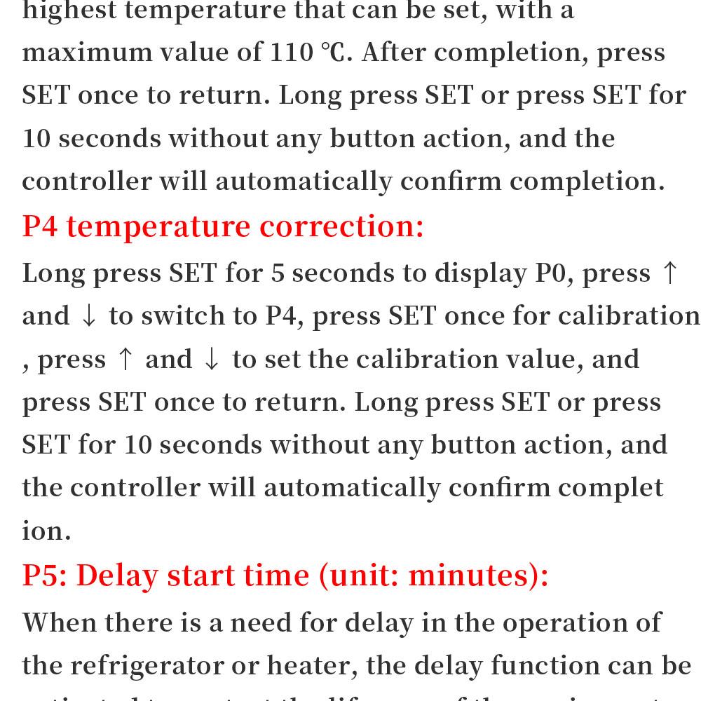 W3230 12V 24V AC110-220V Probe line 20A Digital Temperature Control LED Display Thermostat With Heat/Cooling Control Instrument